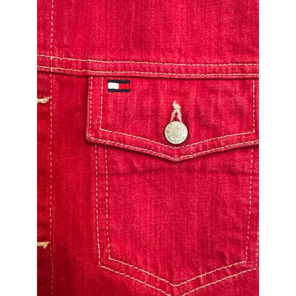 Tommy Hilfiger Womens Pink Denim Jacket S - Picture 4 of 5